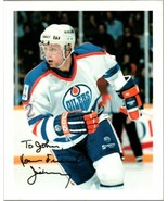 Jimmy Carson Edmonton Oilers Autographed 8x10 Photo NHL Hockey  - $318.93 MXN