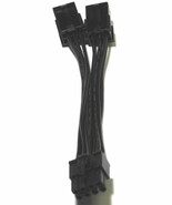 Modular ATX PSU Cable 8-Pin PSU To 6+6 Pin PCI-E Black - $10.36
