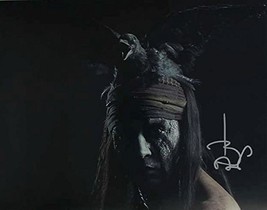Johnny Depp Signed Autographed &quot;The Lone Ranger&quot; Glossy 11x14 Photo - COA Matchi - £156.21 GBP