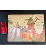 Set of 4 Sheffield Home Pumpkin Leaves Fall Wild Apple 16 x 12 in NEW - $34.64
