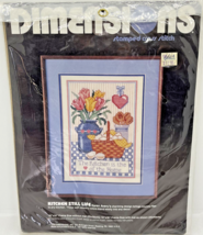 Dimensions 10x14” KITCHEN STILL LIFE Cross Stitch Kit #3080 Karen Avery 1988 - £9.53 GBP