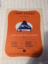 Vintage Chop Sticks Piano Solo By Arthur De Lulli Sheet Music - £3.88 GBP