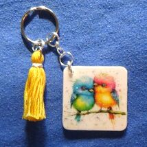 Love Birds - Cute Handmade Keychain  - $15.00