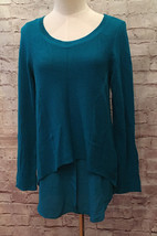 Worthington Womens Sz S  Sweater Scoop Neck Hi Lo Pullover Chiffon Hem T... - $19.20
