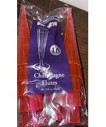 10ct party essentials disposable champagne flutes Neon Pink - $93.29 MXN