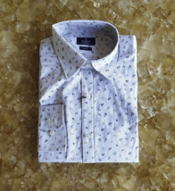 Hackett London Printed Design Micro Striped Shirt SIZE XL 22 WORLDWIDE S... - £71.05 GBP