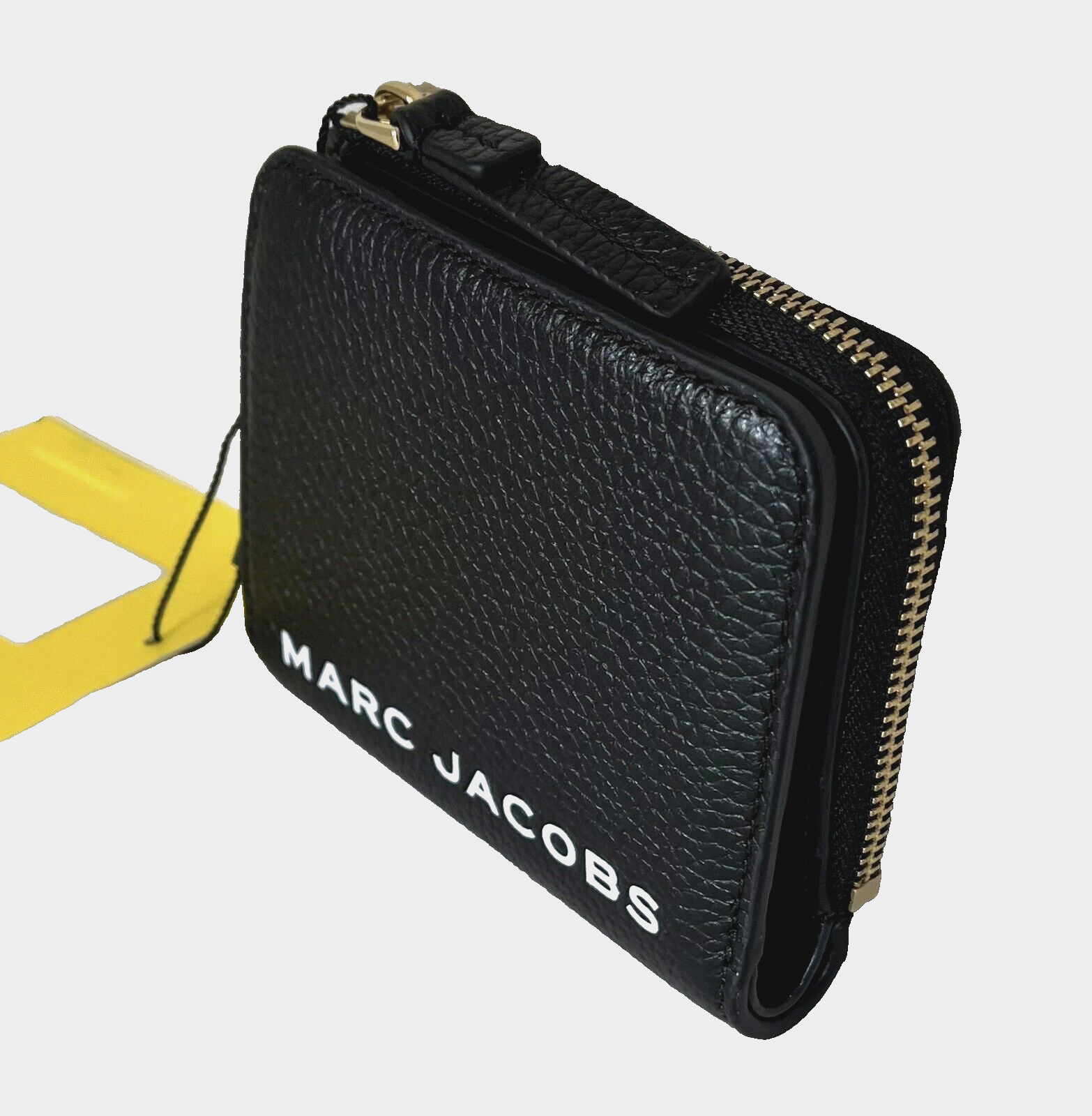 New Marc Jacobs Marc Jacobs Compact Bifold Wallet Pebble Leather Black Item image 3