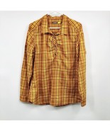 Cabelas Blouse Womens XL Used Yellow Orange Tunic Outdoor - £12.64 GBP
