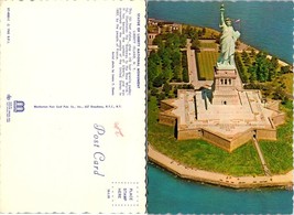 New York Liberty Island Statue of Liberty National Monument VTG Postcard - £7.51 GBP