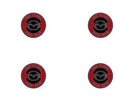 Mazda 100 years  - Set of 4 Metal Stickers for Wheel Center Caps Logo Badges Ri - £19.90 GBP+
