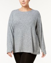 Calvin Klein Womens Performance Plus Size Sweatshirt Size 2X Color Stone - £54.43 GBP