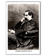 RPPC Portrait of Charles Dickens Age 58 Christmas Carol Author UNP Postc... - €8,63 EUR