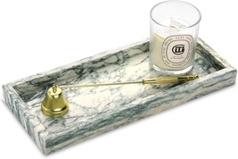 Marble Bathroom Vanity Tray,Luxury Natural Stone Small Decorative, Green... - $38.97