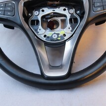2015 Mercedes C300 w205 Steering Wheel Black Multifunction A0004601803 image 7
