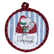 Kay Dee designs kitchen oven mitt Cuddle weather snowman H6292 Christmas - $167.21 MXN