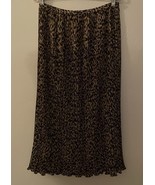 JH Collectibles Skirt Pleated Leopard Animal Print Maxi Mob Wife Size 8 ... - $526.45 MXN
