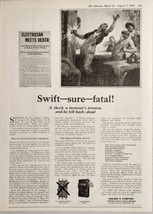 1920 Print Ad Square D Company Electrician Shocked to Death Detroit,Michigan - £18.35 GBP