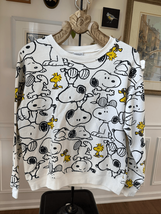 Peanuts Snoopy Woodstock All Over Print Sweatshirt  M - $26.10
