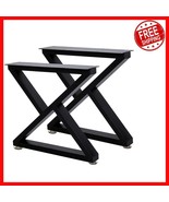 Set of 2 16-Inch Industrial Metal Coffee Table Legs - Perfect for DIY Pr... - $1,560.04 MXN