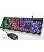 Z9i USB Wired Light Up Gaming Keyboard and Mouse Set Black - £39.84 GBP