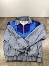 Vintage Todd 1 Jacket Mens Small Blue Long Sleeve Zip Up - $18.38