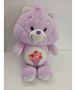 2019 Share Bear Care Bear Plush Stuffed Animal Purple Milkshake 13&quot; Whit... - £13.42 GBP