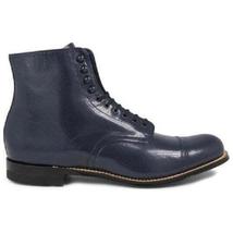 Mens Stacy Adams Madison High Top Boot Biscuit Navy Blue 00015-410 image 6