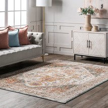 5&#39; 3&quot; X 7&#39; 7&quot; Beige Nuloom Shane Persian Vintage Area Rug. - £70.58 GBP