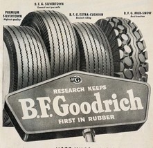 1949 B.F. Goodrich Automotive Tires Advertisement Vintage Automobilia E8L - $378.90 MXN