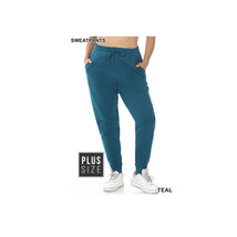 Plus Size Womens Sweatpants   Joggers Pants Pockets Better Quality (Teal) Elasti - £18.75 GBP+