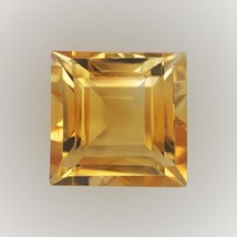 Natural Citrine Square Step Cut 6X6mm Amber Yellow Color VVS Clarity Loose Gemst - £11.87 GBP