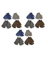 12 Pack Men&#39;s Knit Warm Winter Gloves Wholesale lot One Size Fits Most A... - $33.83 CAD