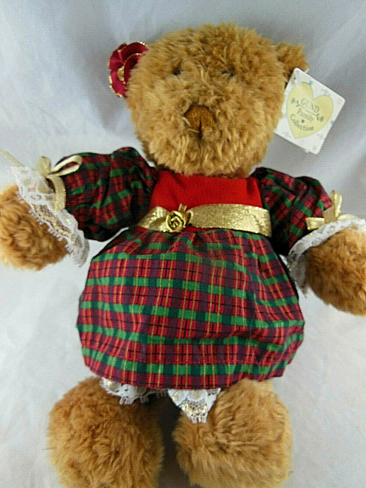 Gund &quot;Holly&quot; Bear by Lenore DeMent  &quot;Barton&#39;s Creek Collection&quot;   Christmas - $10.60