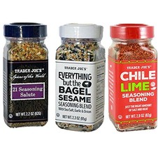 Trader Joe's 3pc Spice Bundle: Everything Bagel, Chile Lime, 21 Seasoning Salute - $14.77