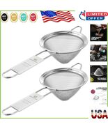 Dishwasher Safe 2PCS Fine Mesh Strainer Set - Ideal for Smooth Cocktails... - $350.61 MXN