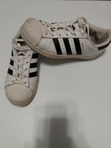 Adidas Superstar La Marque Aux 3 Bandes White Black Men’s running shoes Sz.8 - $24.74
