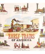 1990s Early Trains Of America Restaurant Placemat Railroad History Vinta... - $368.75 MXN