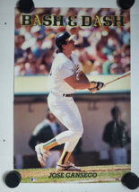 1990 Jose Canseco Costacos Bros Poster &quot;Bash &amp; Dash&quot; MLB 24x36 Oakland A&#39;s - $9.89