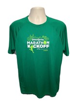 2018 NYRR Poland Spring Marathon Kickoff Mens Large Green Jersey - £13.99 GBP