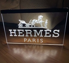 Hermes Paris Led Neon Sign Hang Wall Home Decor, Room, Shop, Craft Art Glowing - £20.78 GBP+