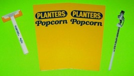 Planters Mr Peanut Vintage Popcorn Box Shaver and Swizzle Stick Collectors Lot - £15.69 GBP