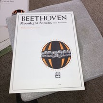 BEETHOVEN Moonlight Sonata, Opus 27,No. 2 (First Movement) SHEET MUSIC-P... - $6.71