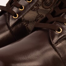 The Boston Brown Leather Lace-Up Ankle Women Boot With a Side Zipper image 10