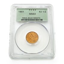 1901 $2.50 Gold Liberty Head Quarter Eagle Graded by PCGS as MS-63 Old H... - $1,718.29