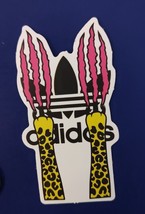 Adidas 3 Claw Marks Humor Skateboard Laptop Guitar Decal Sticker - £3.20 GBP