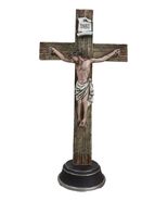 Christian Religious Accent INRI Jesus Christ Crucifix Desktop Cross Figu... - $563.94 MXN