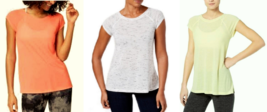 Calvin Klein Performance Cap-Sleeve Strappy-Back T-Shirt, MSRP $39 - £15.17 GBP