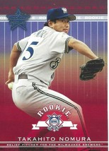 2002 Leaf Rookies &amp; Stars Rookies Takahito Nomura319 Brewers - £0.78 GBP