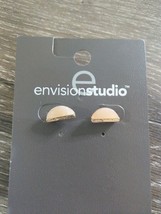 New Envision Studio Women&#39;s Earrings. Peach and Gold. Stud earrings - $8.38