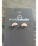 New Envision Studio Women&#39;s Earrings. Peach and Gold. Stud earrings - $8.38